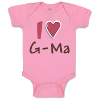 Baby Clothes I Love Grandma Grandmother Grandma Baby Bodysuits Boy & Girl Cotton