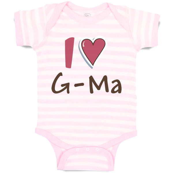 Baby Clothes I Love Grandma Grandmother Grandma Baby Bodysuits Boy & Girl Cotton