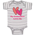 Baby Clothes My Godmother Loves Me Funny Baby Bodysuits Boy & Girl Cotton