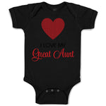 Baby Clothes I Love My Great Aunt Baby Bodysuits Boy & Girl Cotton