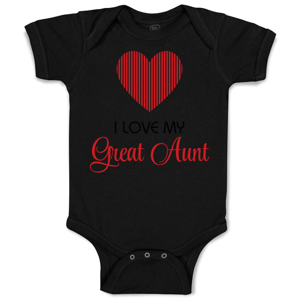 Baby Clothes I Love My Great Aunt Baby Bodysuits Boy & Girl Cotton