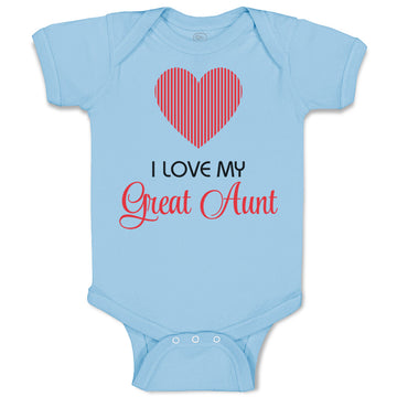 Baby Clothes I Love My Great Aunt Baby Bodysuits Boy & Girl Cotton