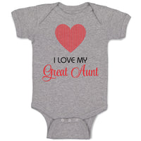 Baby Clothes I Love My Great Aunt Baby Bodysuits Boy & Girl Cotton