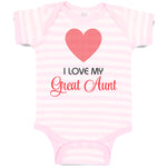 Baby Clothes I Love My Great Aunt Baby Bodysuits Boy & Girl Cotton