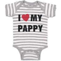 Baby Clothes I Love My Pappy Dad Father's Day Baby Bodysuits Boy & Girl Cotton