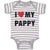 Baby Clothes I Love My Pappy Dad Father's Day Baby Bodysuits Boy & Girl Cotton