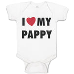 Baby Clothes I Love My Pappy Dad Father's Day Baby Bodysuits Boy & Girl Cotton