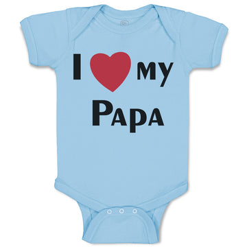 Baby Clothes I Love My Heart Papa Dad Father's Day Baby Bodysuits Cotton