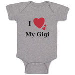 Baby Clothes I Love My Gigi Heart Family & Friends Aunt Baby Bodysuits Cotton