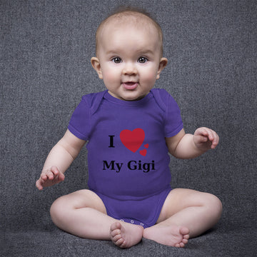 Baby Clothes I Love My Gigi Heart Family & Friends Aunt Baby Bodysuits Cotton