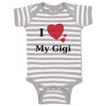 Baby Clothes I Love My Gigi Heart Family & Friends Aunt Baby Bodysuits Cotton