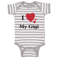 Baby Clothes I Love My Gigi Heart Family & Friends Aunt Baby Bodysuits Cotton