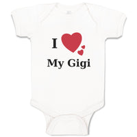 Baby Clothes I Love My Gigi Heart Family & Friends Aunt Baby Bodysuits Cotton