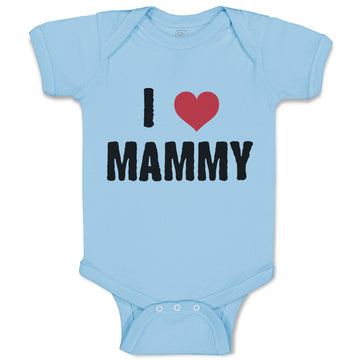 Baby Clothes I Love Heart Mammy Mom Mothers Day Baby Bodysuits Boy & Girl Cotton