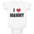 Baby Clothes I Love Heart Mammy Mom Mothers Day Baby Bodysuits Boy & Girl Cotton