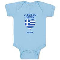 Baby Clothes I Love My Greek Aunt Countries Baby Bodysuits Boy & Girl Cotton