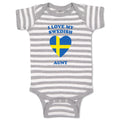 Baby Clothes I Love My Swedish Aunt Countries Baby Bodysuits Boy & Girl Cotton