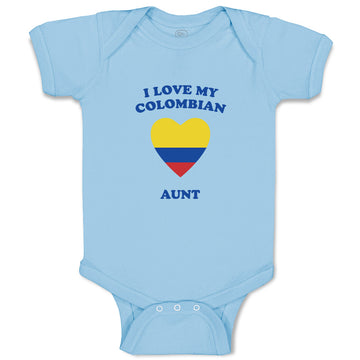 Baby Clothes I Love My Colombian Aunt Countries Baby Bodysuits Boy & Girl Cotton