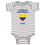 Baby Clothes I Love My Colombian Aunt Countries Baby Bodysuits Boy & Girl Cotton
