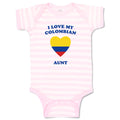 Baby Clothes I Love My Colombian Aunt Countries Baby Bodysuits Boy & Girl Cotton