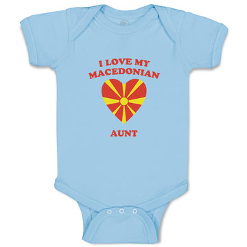 Baby Clothes I Love My Macedonian Aunt Countries Baby Bodysuits Cotton