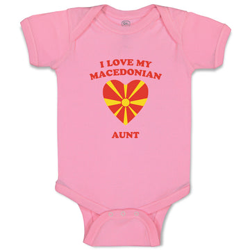 Baby Clothes I Love My Macedonian Aunt Countries Baby Bodysuits Cotton