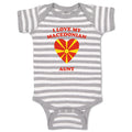 Baby Clothes I Love My Macedonian Aunt Countries Baby Bodysuits Cotton