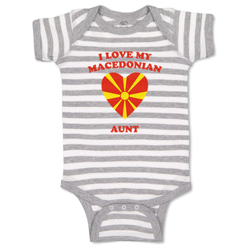 Baby Clothes I Love My Macedonian Aunt Countries Baby Bodysuits Cotton