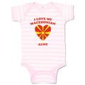 Baby Clothes I Love My Macedonian Aunt Countries Baby Bodysuits Cotton