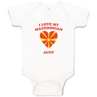 Baby Clothes I Love My Macedonian Aunt Countries Baby Bodysuits Cotton