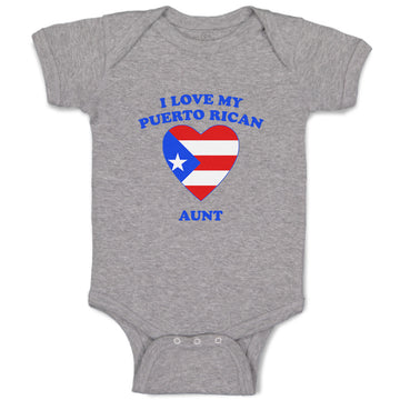 Baby Clothes I Love My Puerto Rican Aunt Countries Baby Bodysuits Cotton