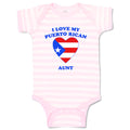 Baby Clothes I Love My Puerto Rican Aunt Countries Baby Bodysuits Cotton