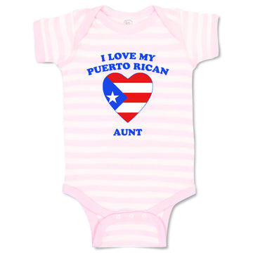Baby Clothes I Love My Puerto Rican Aunt Countries Baby Bodysuits Cotton