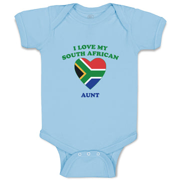 Baby Clothes I Love My South African Aunt Countries Baby Bodysuits Cotton