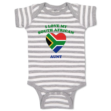 Baby Clothes I Love My South African Aunt Countries Baby Bodysuits Cotton
