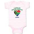 Baby Clothes I Love My South African Aunt Countries Baby Bodysuits Cotton