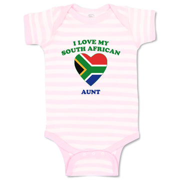 Baby Clothes I Love My South African Aunt Countries Baby Bodysuits Cotton