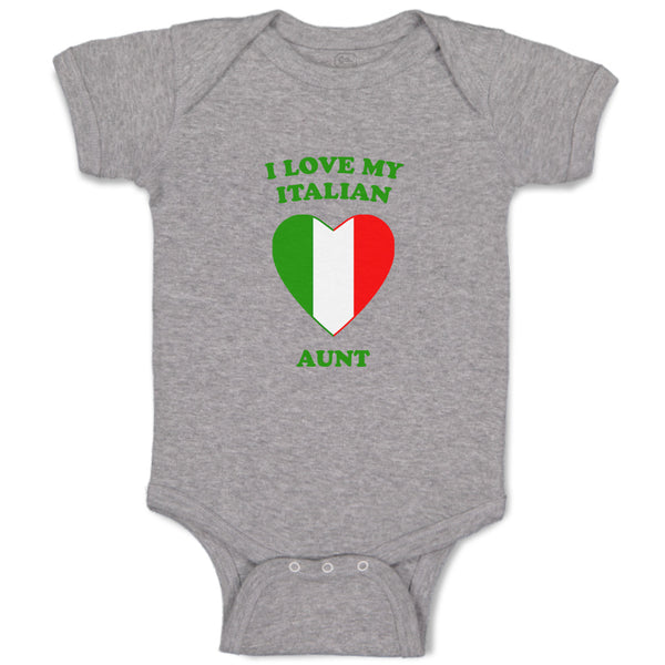 Baby Clothes I Love My Italian Aunt Countries Baby Bodysuits Boy & Girl Cotton