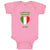 Baby Clothes I Love My Italian Aunt Countries Baby Bodysuits Boy & Girl Cotton