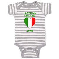 Baby Clothes I Love My Italian Aunt Countries Baby Bodysuits Boy & Girl Cotton