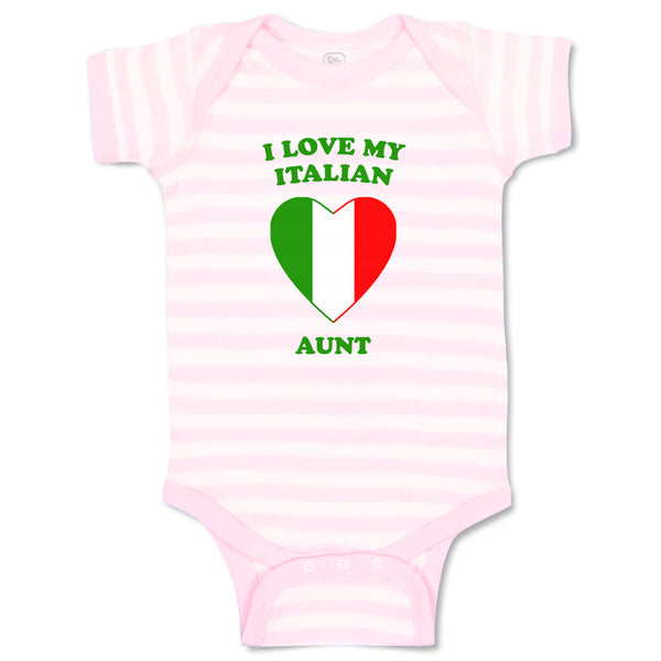 Baby Clothes I Love My Italian Aunt Countries Baby Bodysuits Boy & Girl Cotton