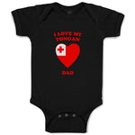 Baby Clothes I Love My Tongan Dad Countries Baby Bodysuits Boy & Girl Cotton
