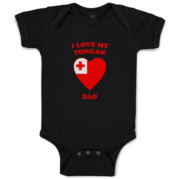 Baby Clothes I Love My Tongan Dad Countries Baby Bodysuits Boy & Girl Cotton