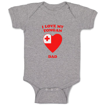 Baby Clothes I Love My Tongan Dad Countries Baby Bodysuits Boy & Girl Cotton