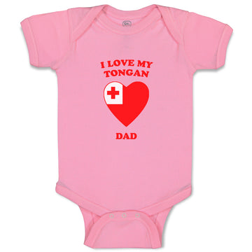 Baby Clothes I Love My Tongan Dad Countries Baby Bodysuits Boy & Girl Cotton