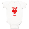 Baby Clothes I Love My Turkish Dad Countries Baby Bodysuits Boy & Girl Cotton