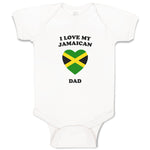 Baby Clothes I Love My Jamaican Dad Countries Baby Bodysuits Boy & Girl Cotton