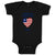 Baby Clothes I Love My Liberian Dad Countries Baby Bodysuits Boy & Girl Cotton