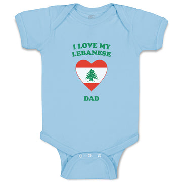 Baby Clothes I Love My Lebanese Dad Countries Baby Bodysuits Boy & Girl Cotton