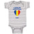 Baby Clothes I Love My Romanian Dad Countries Baby Bodysuits Boy & Girl Cotton